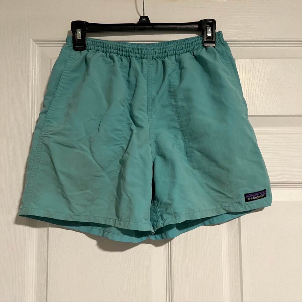 PATAGONIA men’s 5inch inseam baggies teal size S